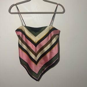 Zara Stripe Bandana Top